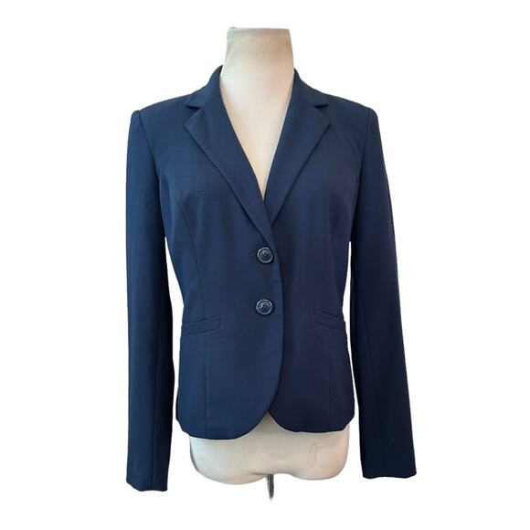 212 Collection navy blue 2 button blazer size 4 - Picture 10 of 10
